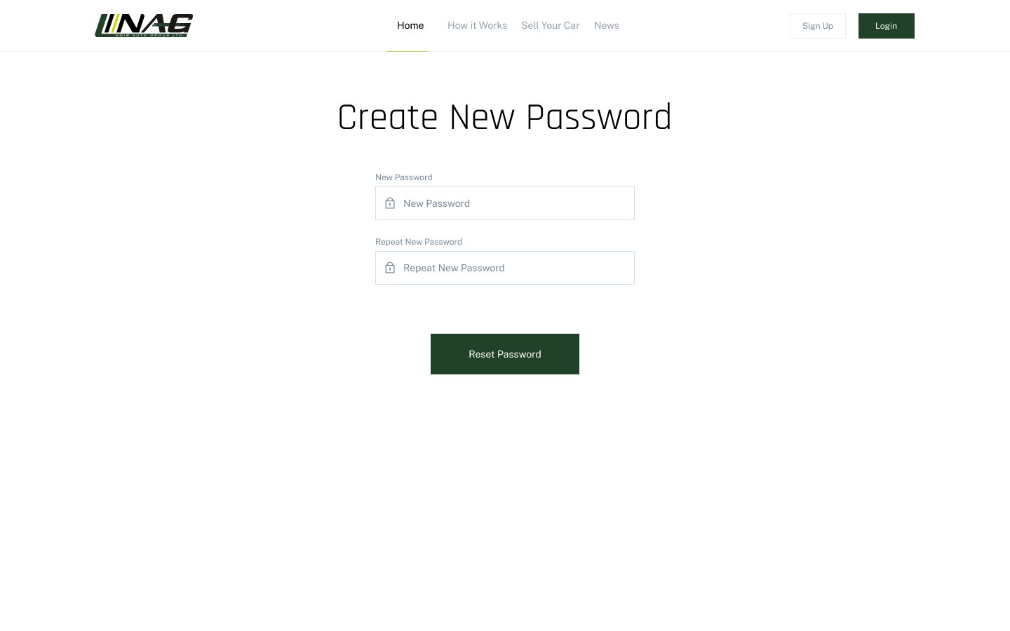 Create New Password